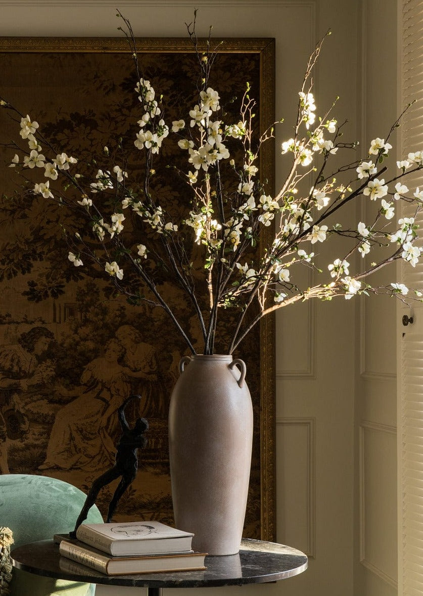 Premium Artificial Flowers - Cream Artificial Blossom Branch - 57"