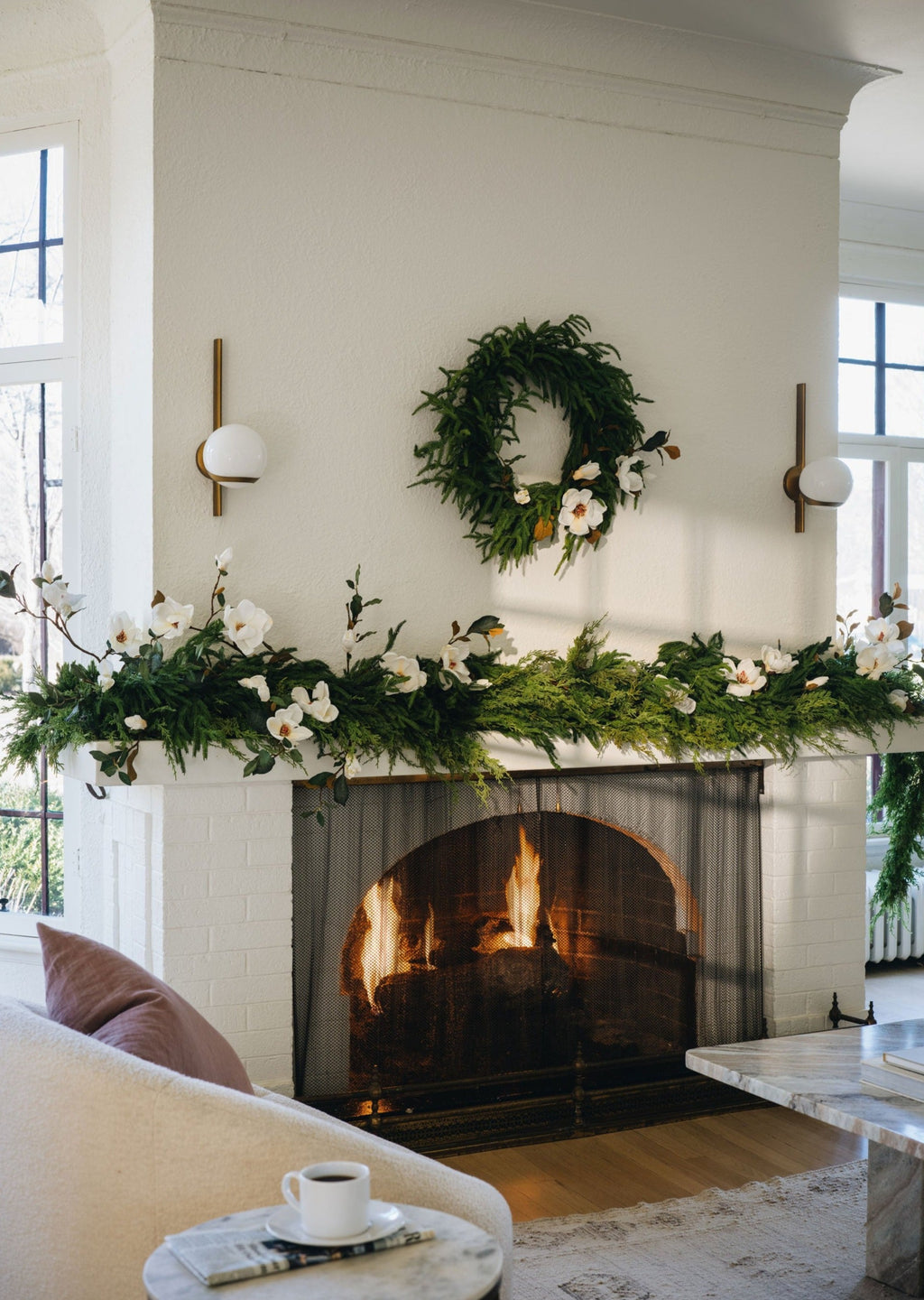 Afloral™ Real Touch Deluxe Norfolk Pine Garland - 96"