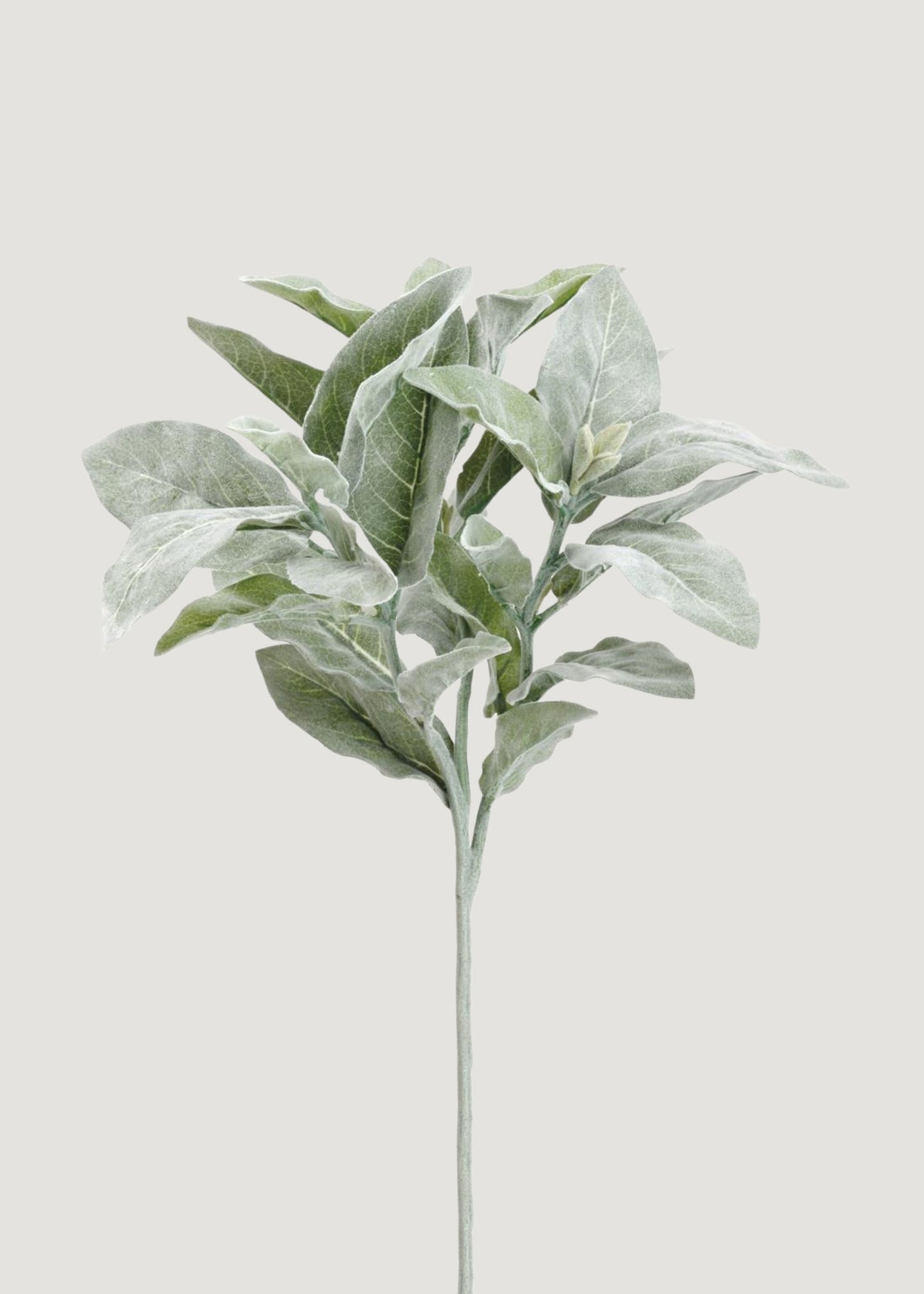 Artificial Flocked Lamb's Ear Leaves - 16"
