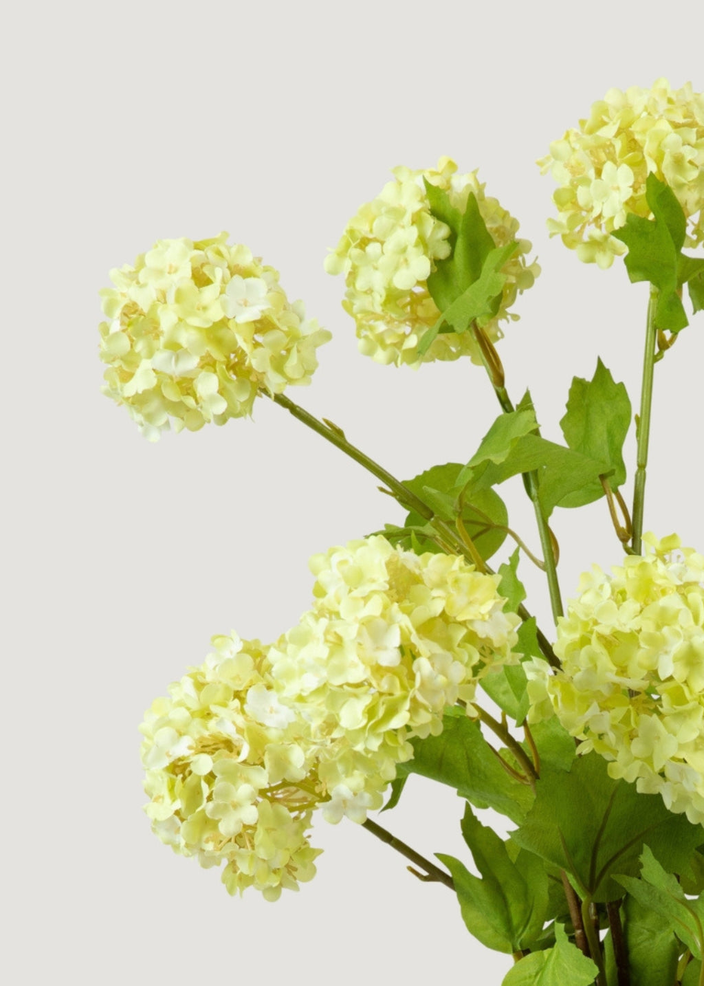 Honeydew Green Snowball Fake Flower Bundle - 31"