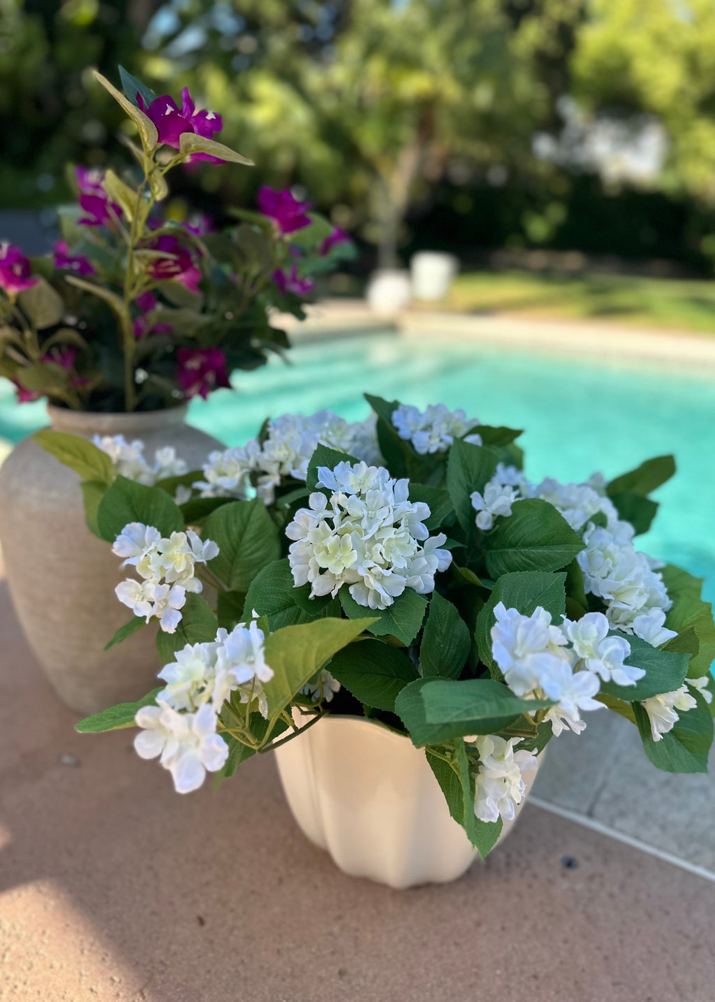 UV Treated Indoor/Outdoor Natural Touch Impatiens Bush - 10"