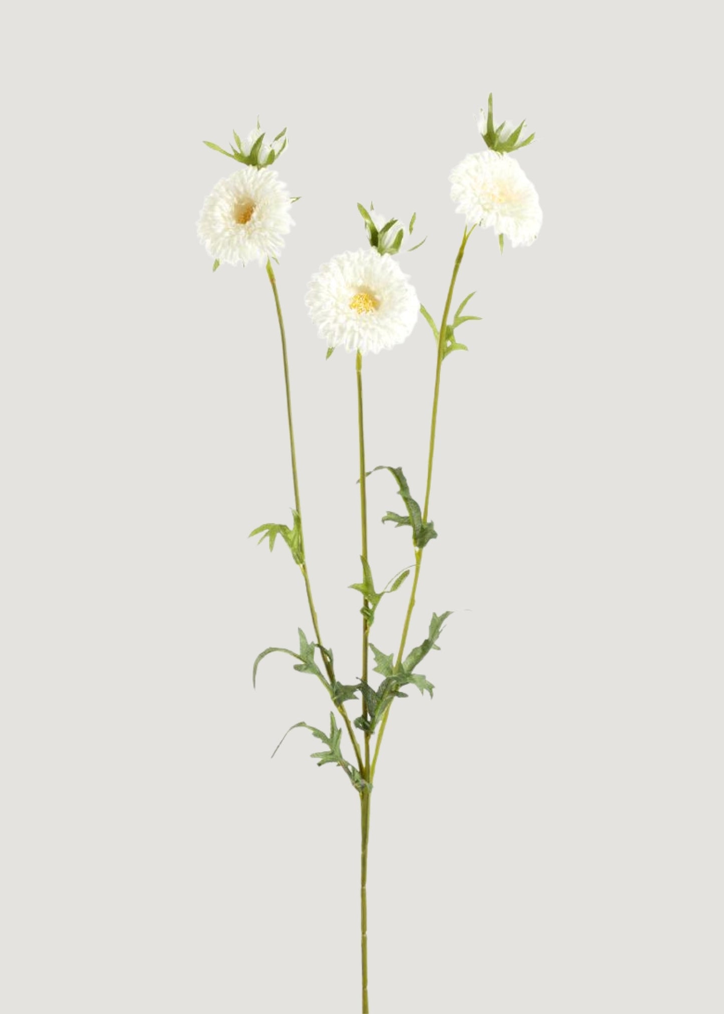 Fake Gerbera Daisy Flower Spray in White - 26"