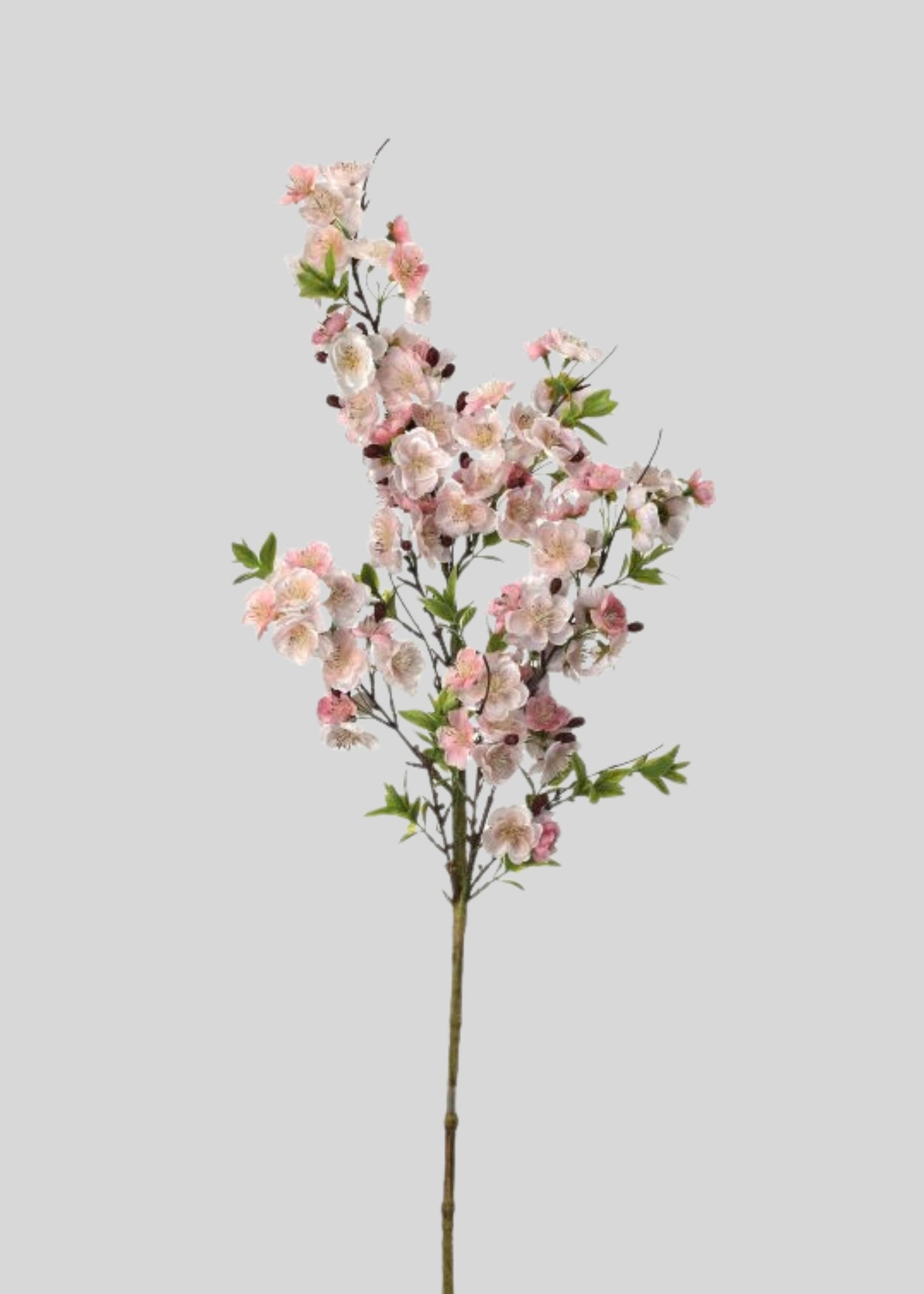 Blush Pink Fake Wild Apple Blossom Flower Branch - 38"