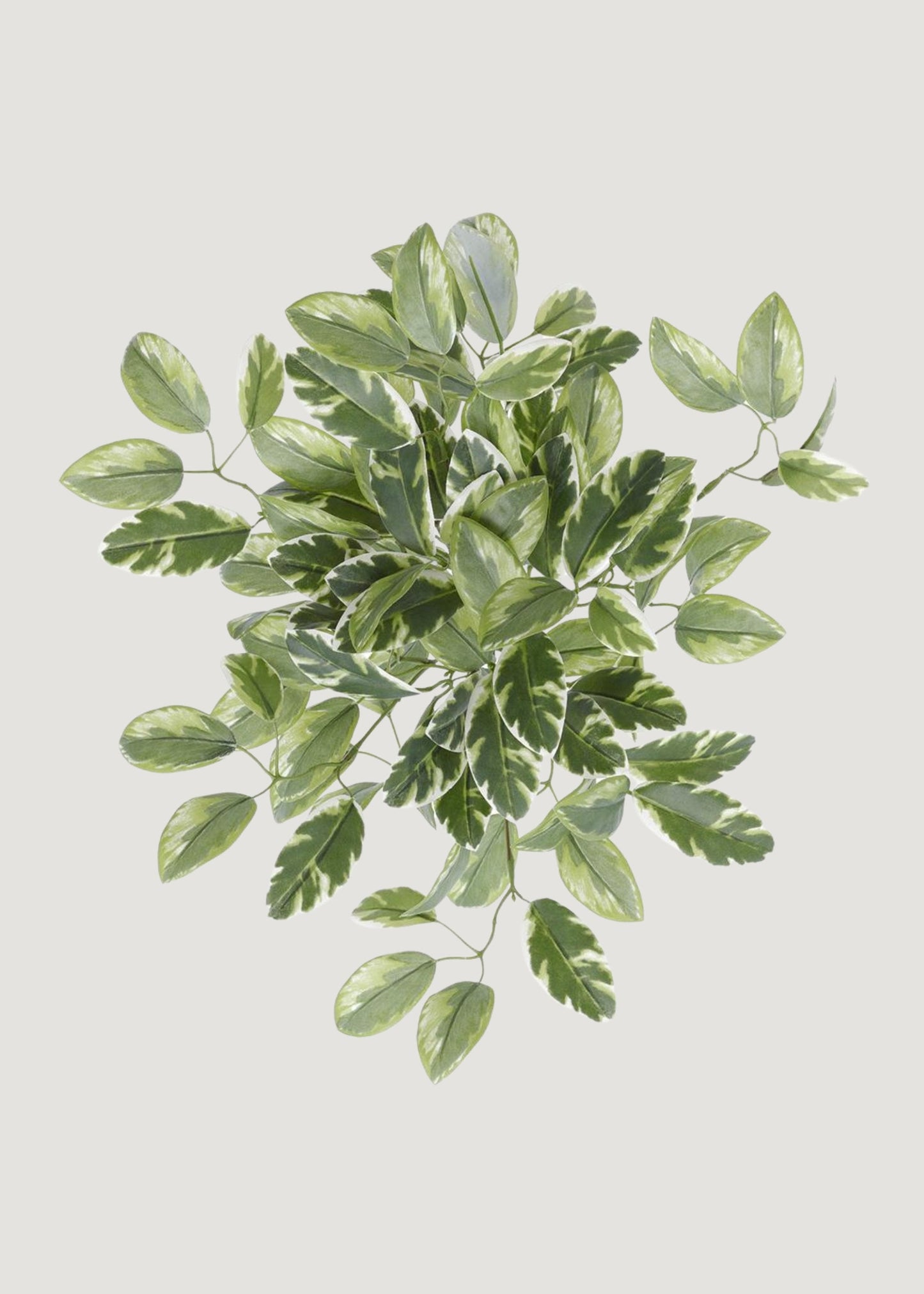 UV Treated Indoor/Outdoor Fake Euphorbia Hanging Leaf Bush - 15"