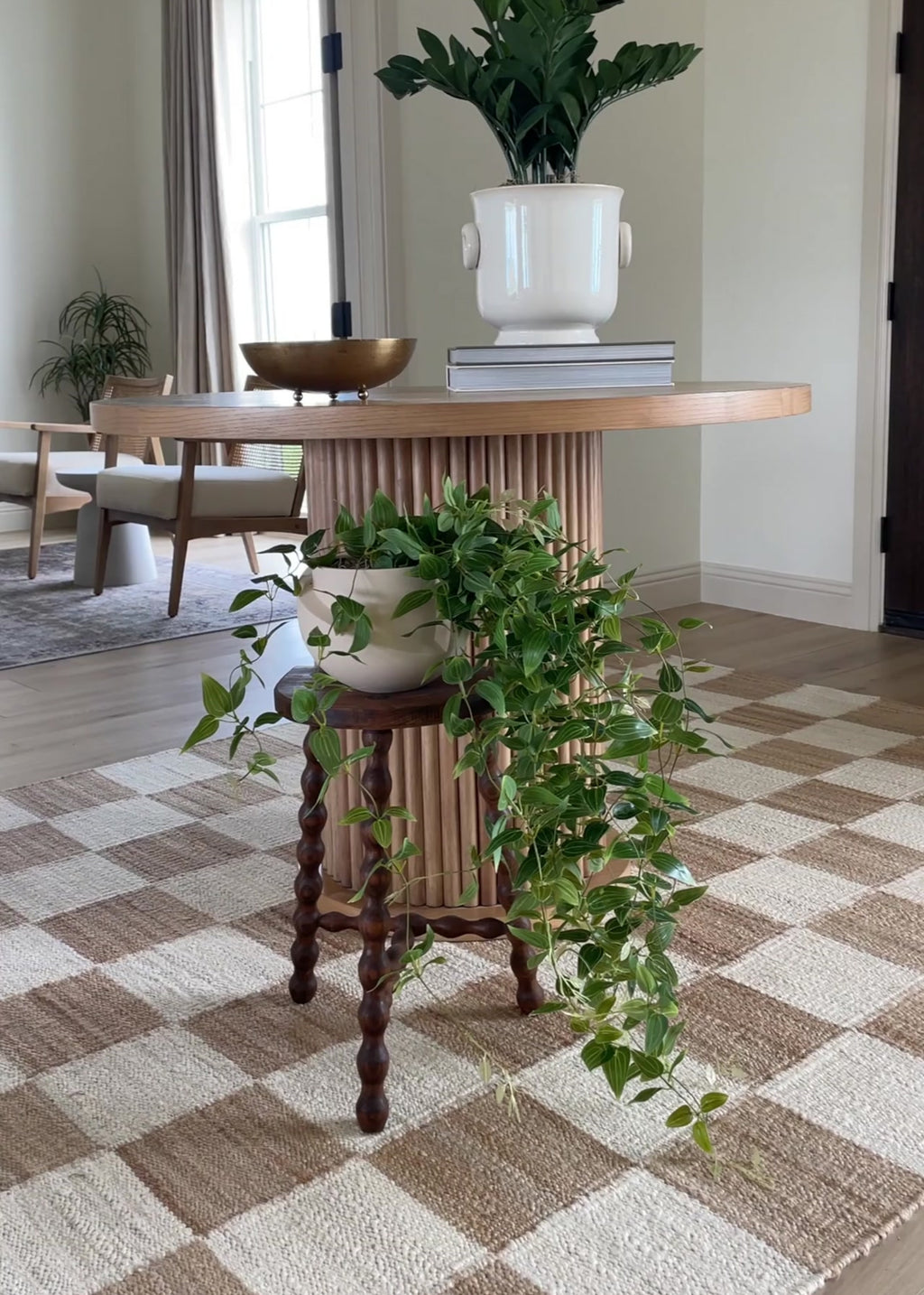Deluxe Artificial Plants Hanging Tradescantia Houseplant- 41"