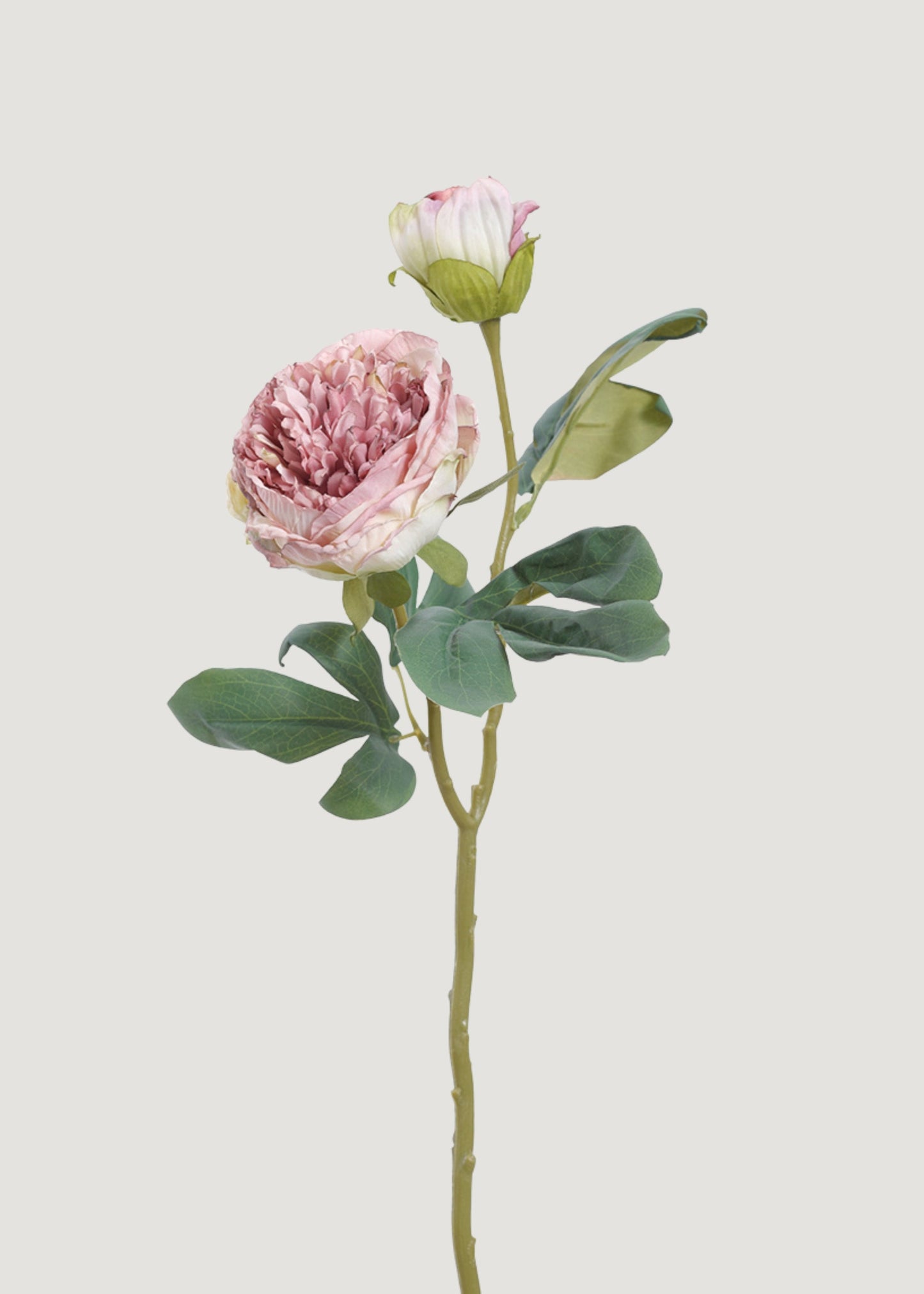 Lavender Pink Artificial Petite Peony Flower - 19"