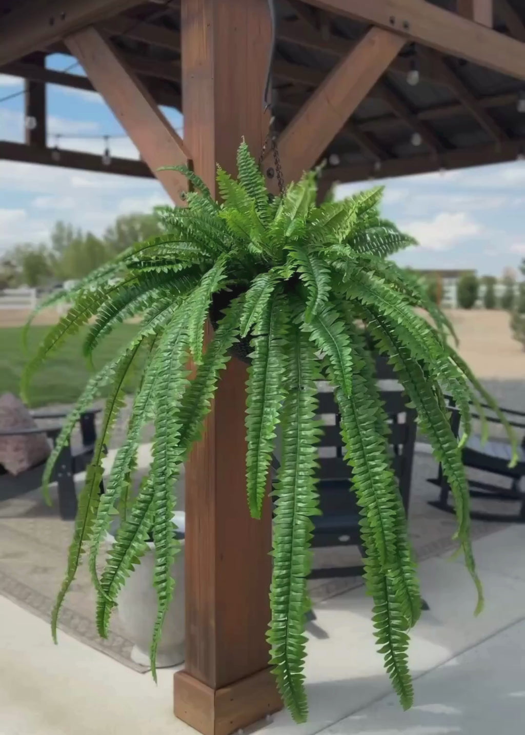The Grand Dame Deluxe Artificial Estate Fake Fern - 52"