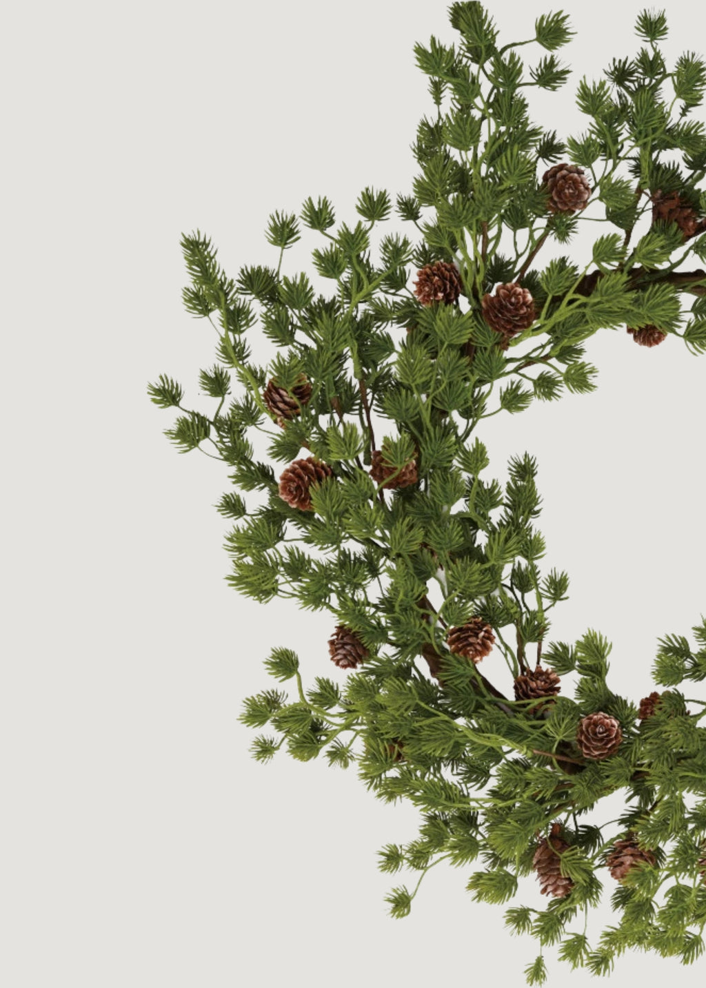 Artificial Fir Foliage and Pine Cone Holiday Wreath - 22"