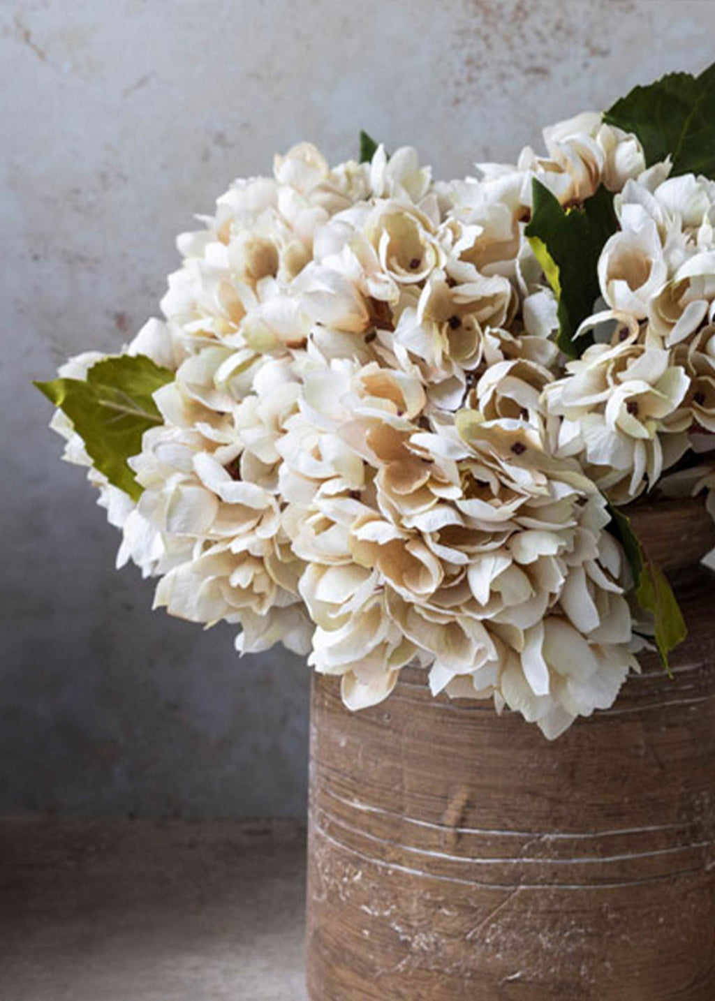 Abigail Ahern Hydrangea Fake Flower in Beige - 13.75"