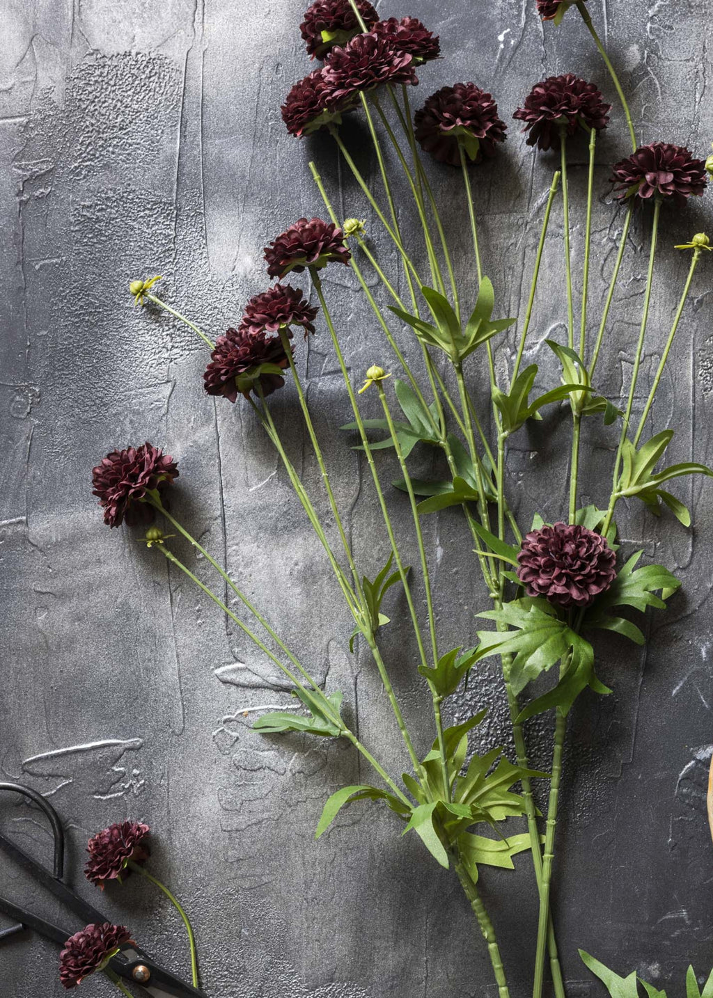 Abigail Ahern Artificial Clove Wildflower Stem in Deep Purple - 29.5"