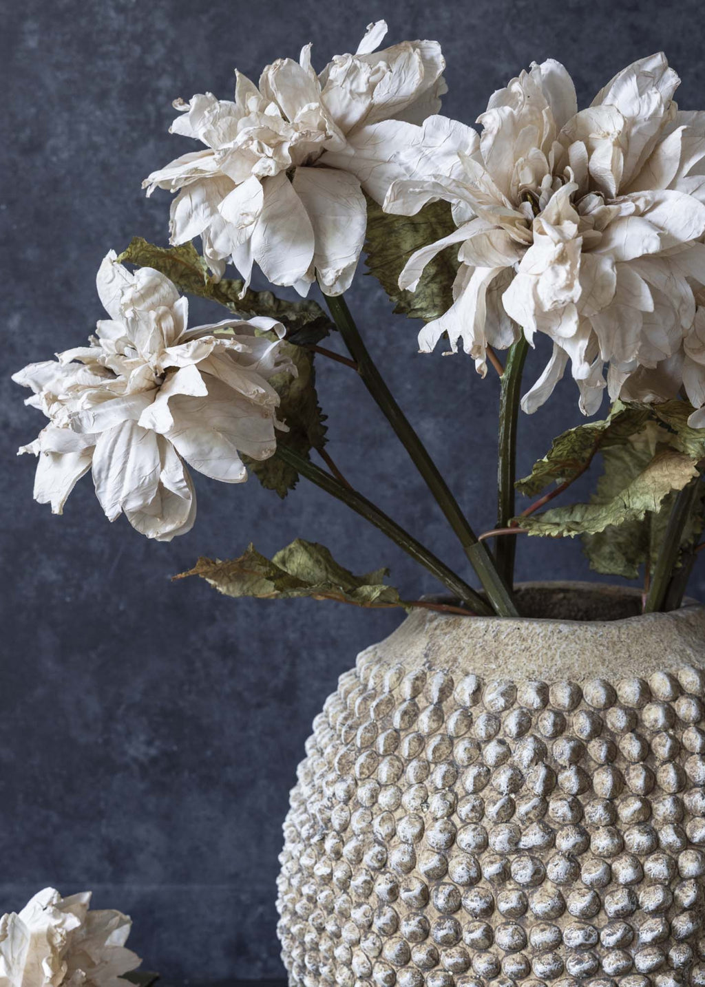 Abigail Ahern Artificial Dahlia Flower in Beige Blush - 26"