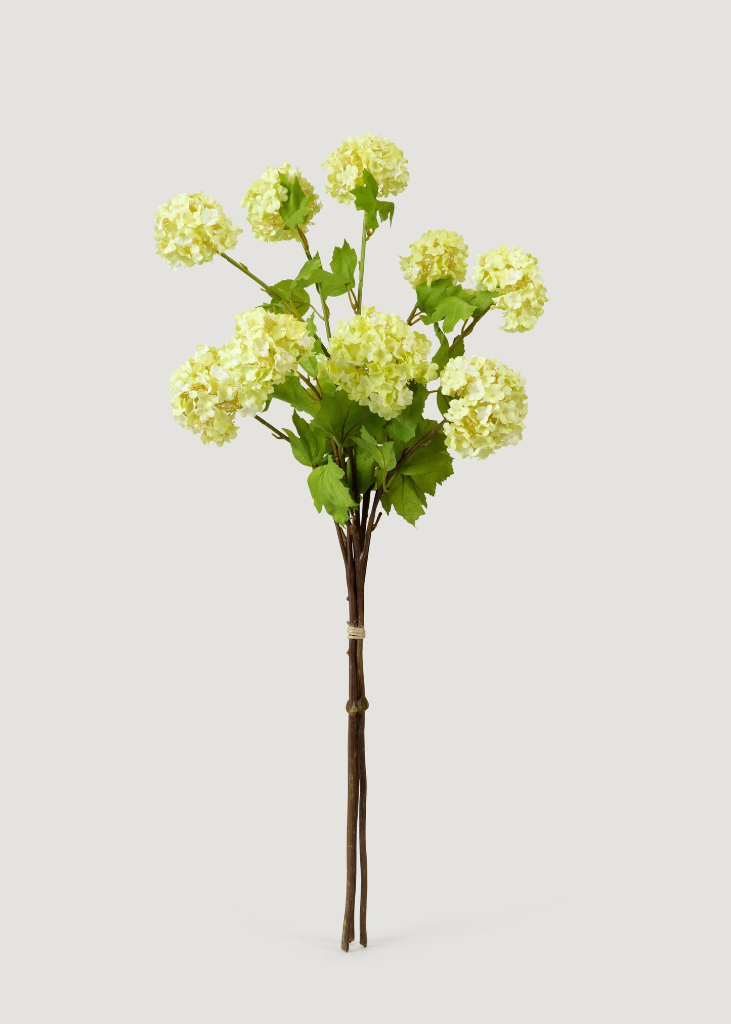 Honeydew Green Snowball Fake Flower Bundle - 31"