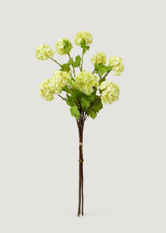 Honeydew Green Snowball Fake Flower Bundle - 31"