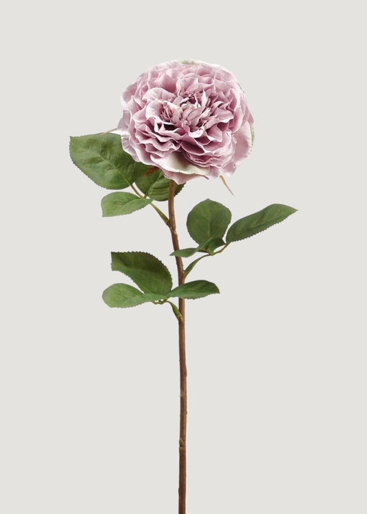 Lavender Artificial Cabbage Rose Flower - 21.25"