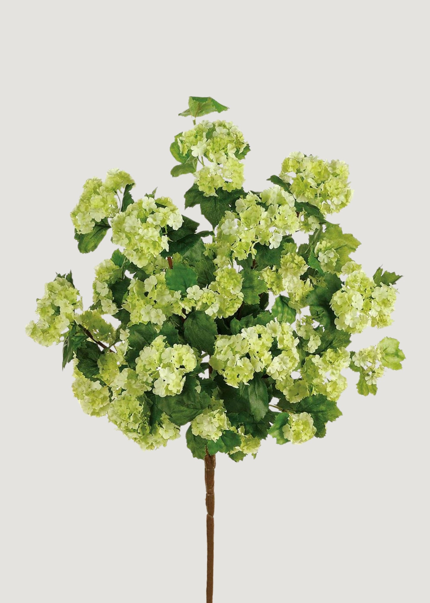 Fake Snowball Hydrangea Bush in Green - 20"