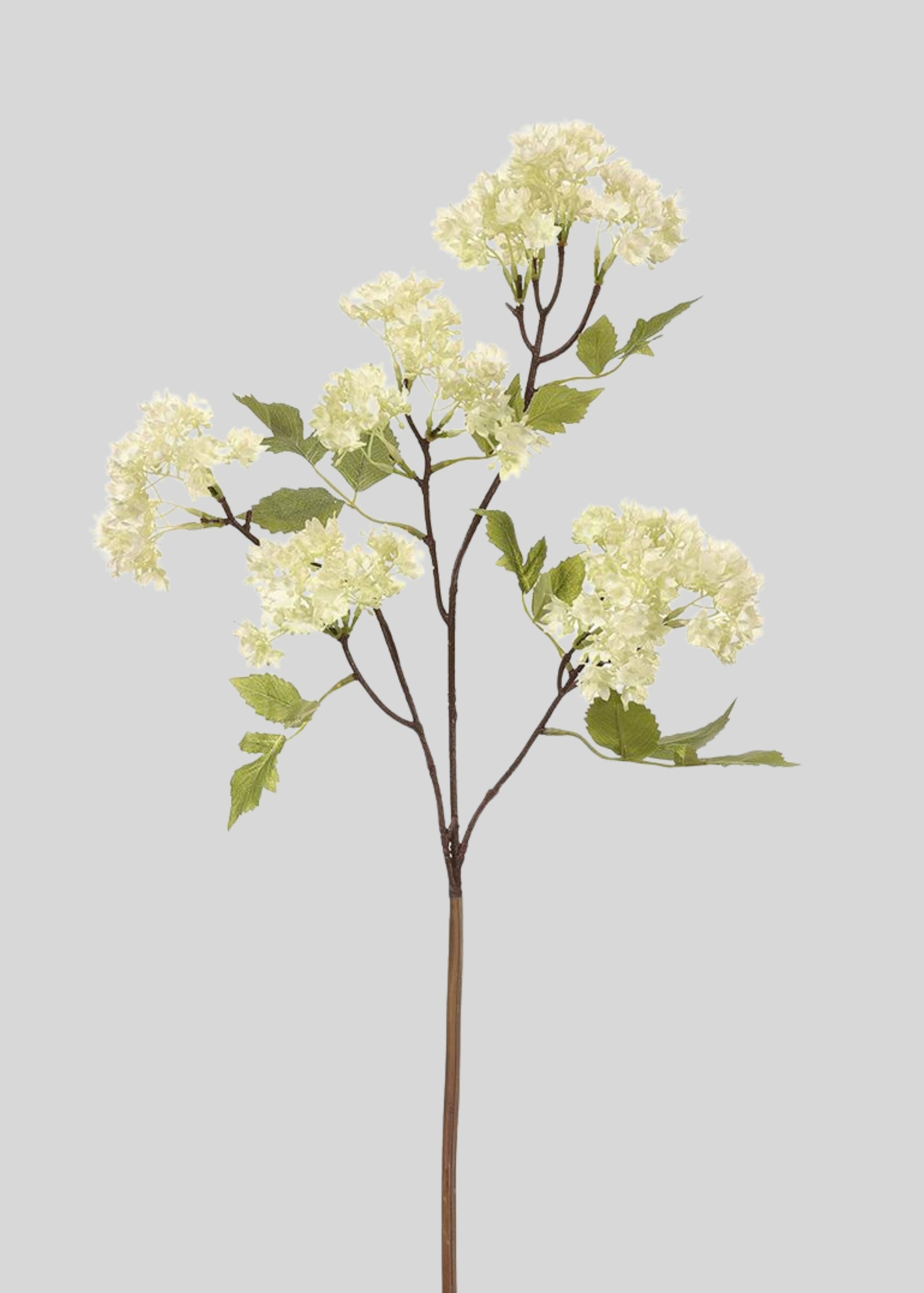 White Blooming Bouvardia Fake Flower Branch - 32"