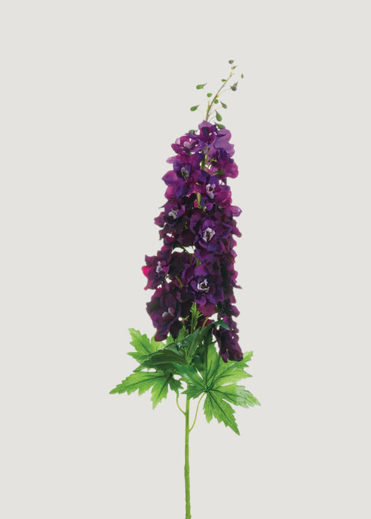 Fake Delphinium Wildflower in Deep Purple - 37.5"