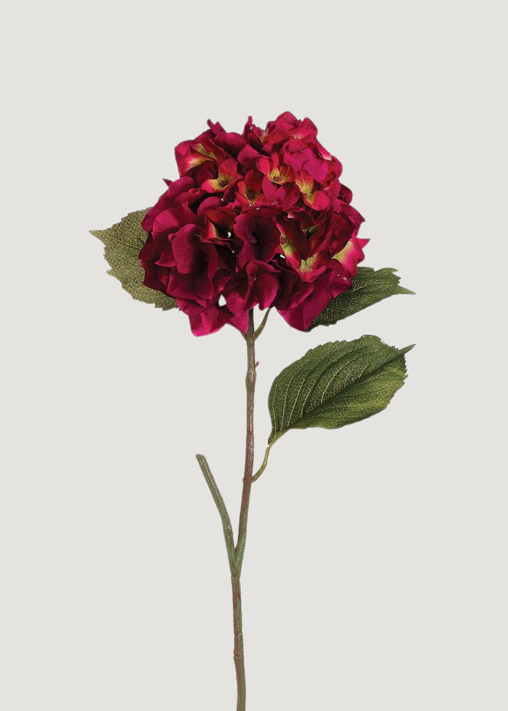 Deep Pink Fake Blooming Hydrangea Flower - 23"