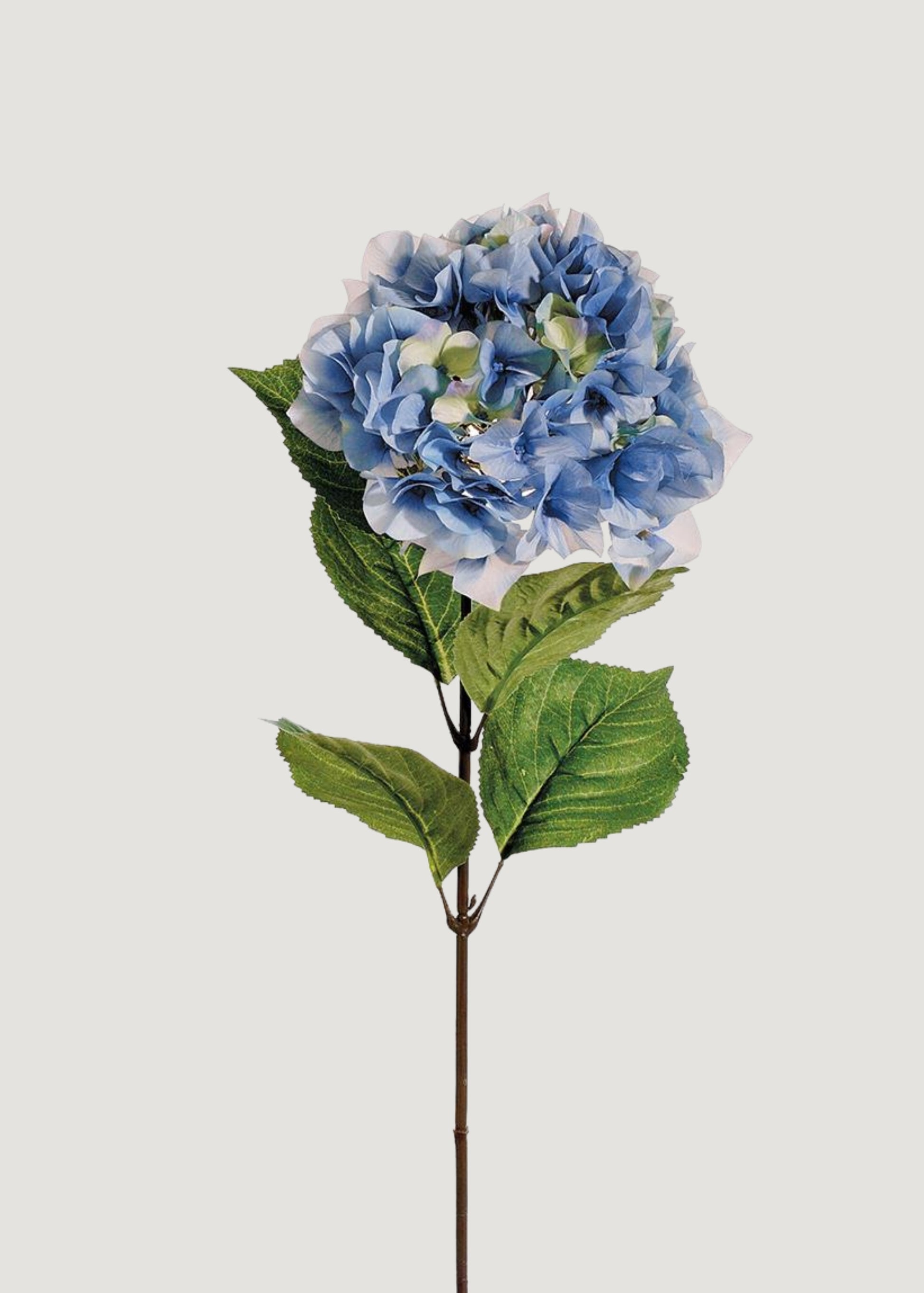 Blue and Green Fake Hydrangea Flower - 29"