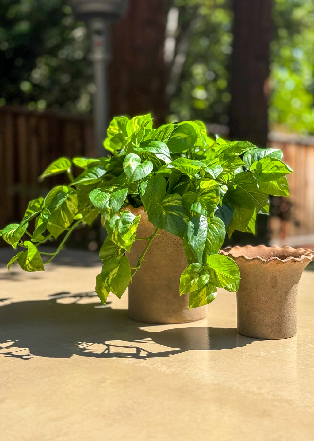 Artificial Pothos UV Treated Indoor/Outdoor Hanging Plant - 19"