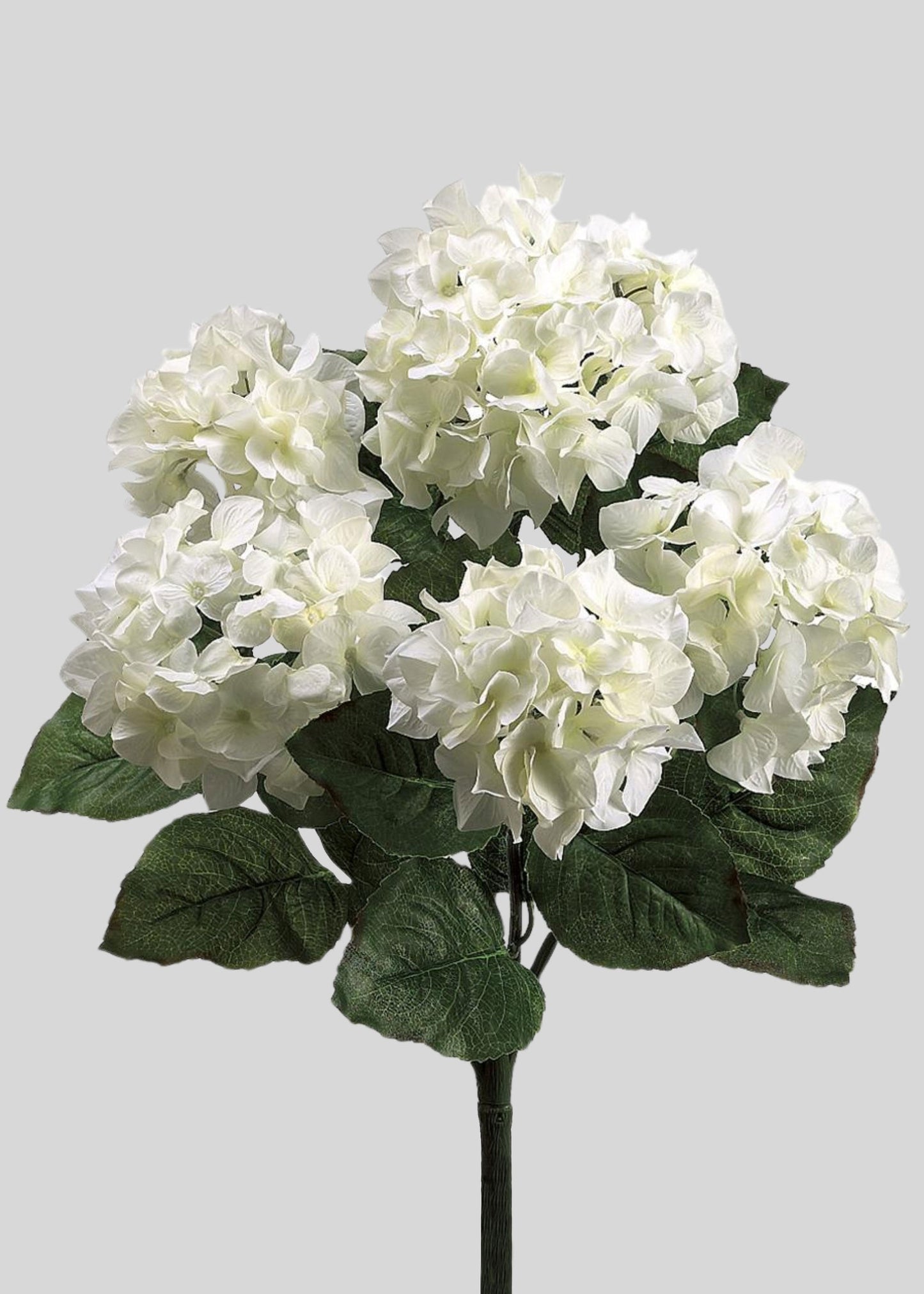 Fake Blooming Hydrangea Bush in Cream White - 22"