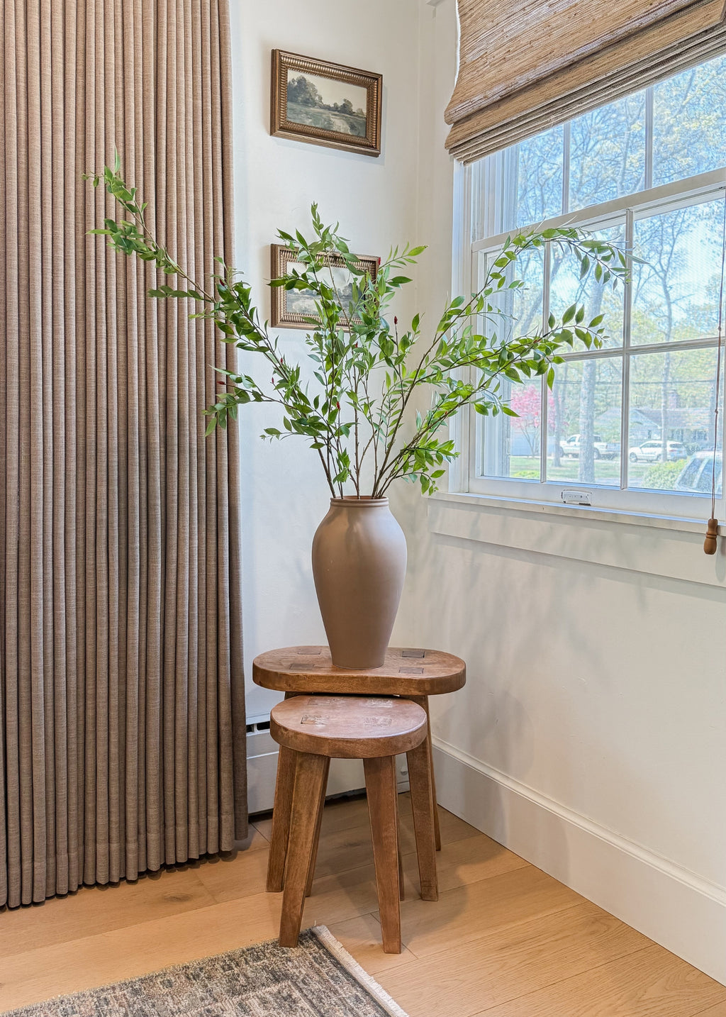 Tall Artificial Broadleaf Podocarpus Branch - 55"
