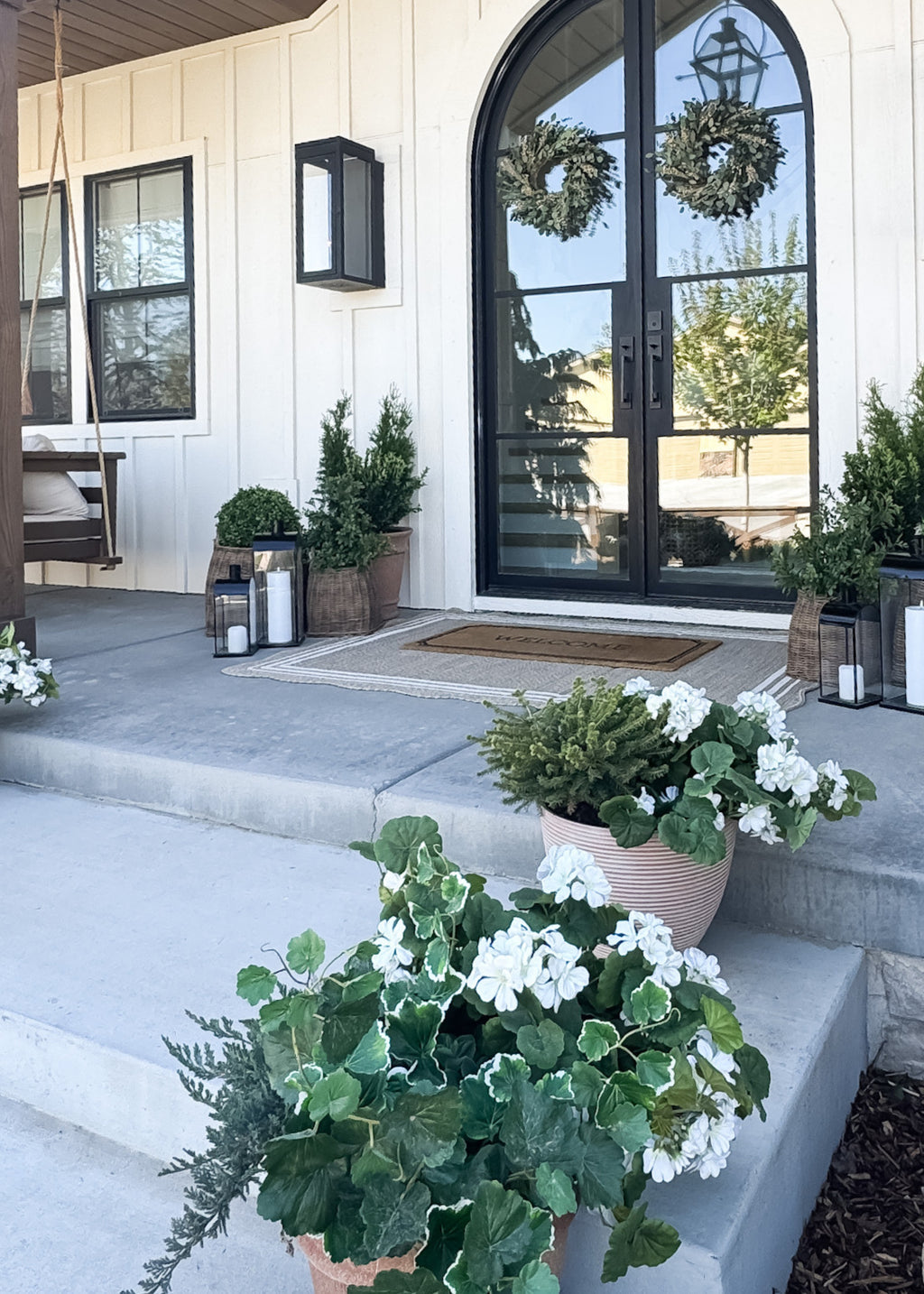 UV Treated Indoor/Outdoor Fake Boxwood Plant - 34"