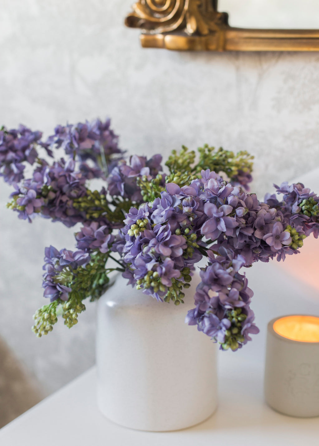 Lavender Artificial Lilac Flower - 25"