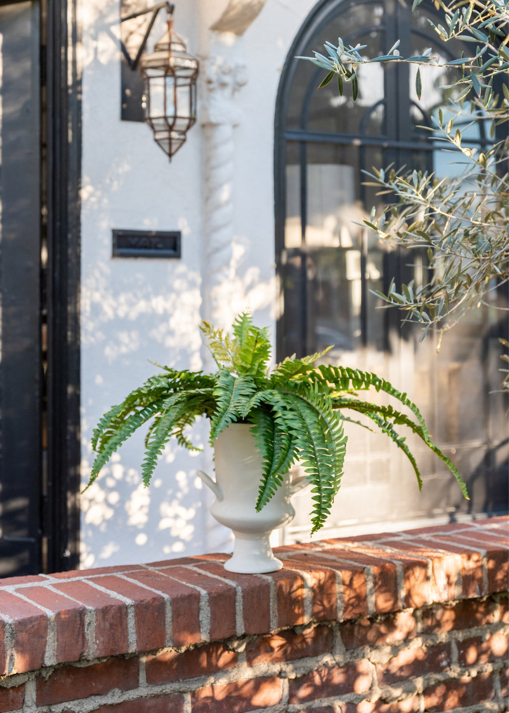UV Resistant Indoor/Outdoor Fake Boston Fern Plant - 23"