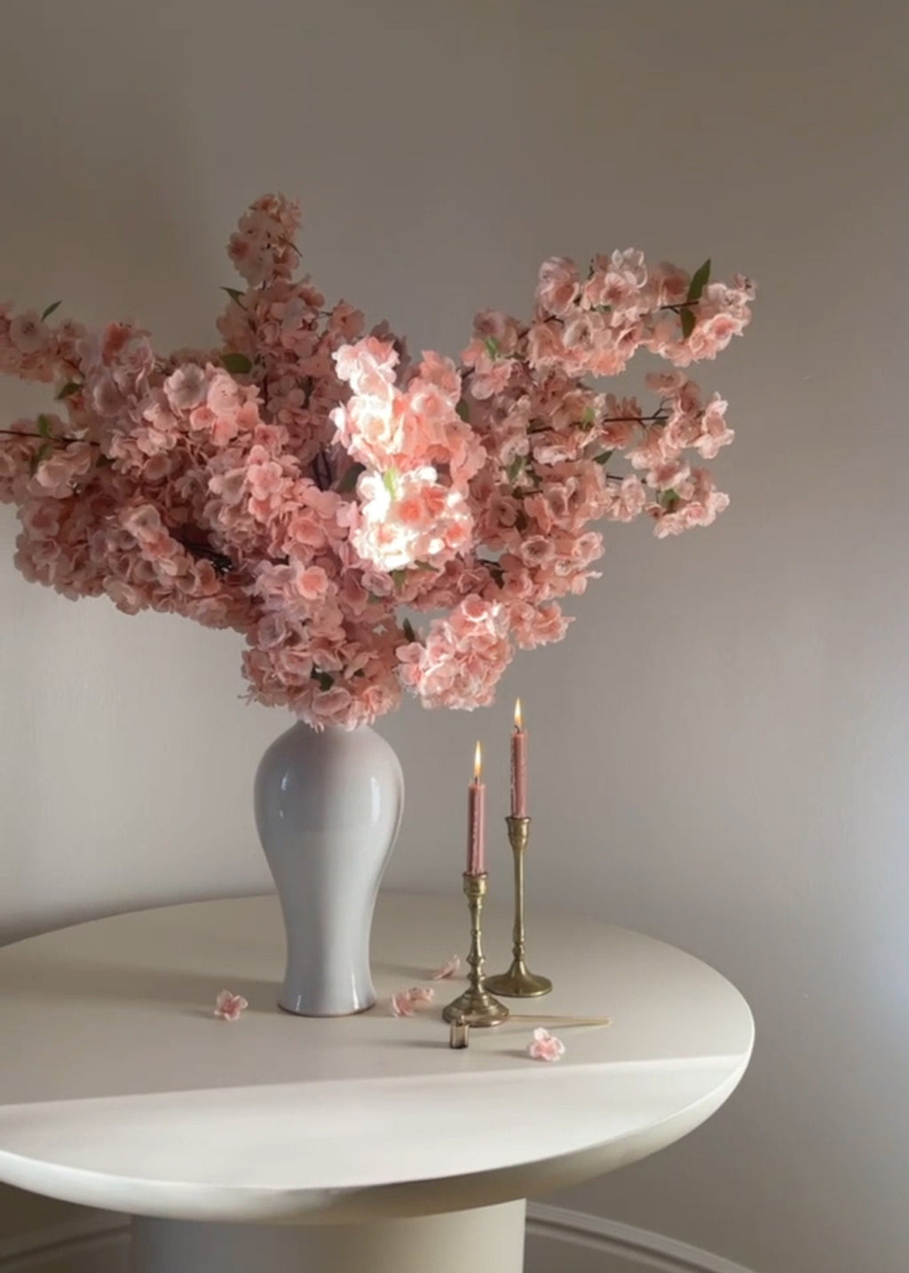 Faux Cherry Blossom in Pink - 44"