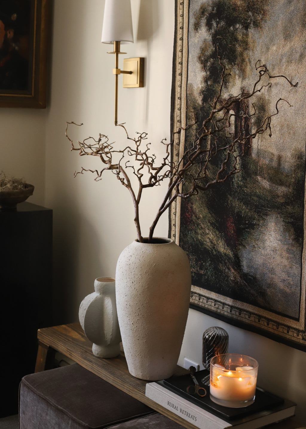 Dried Look Artificial Tall Branch - 47"