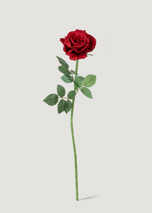 Red Diana Rose Faux Flower - 26"