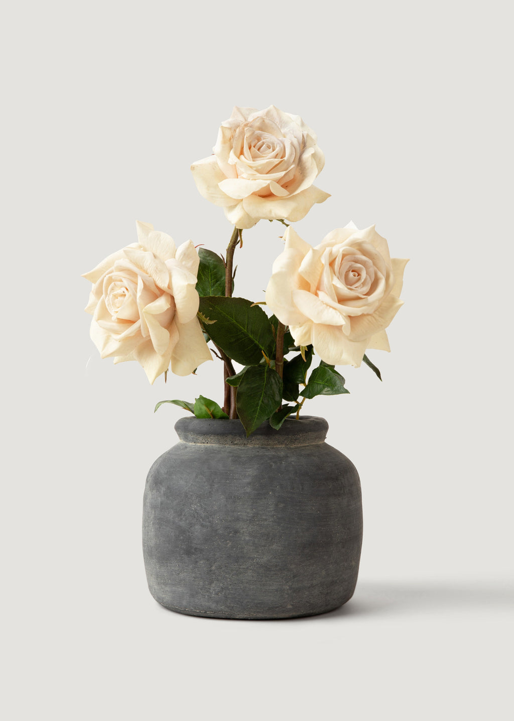 Beige Real Touch Duchess Rose Fake Flower - 20"