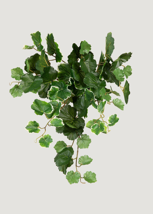 UV Resistant Fake Outdoor Hanging Geranium Plant - 21"
