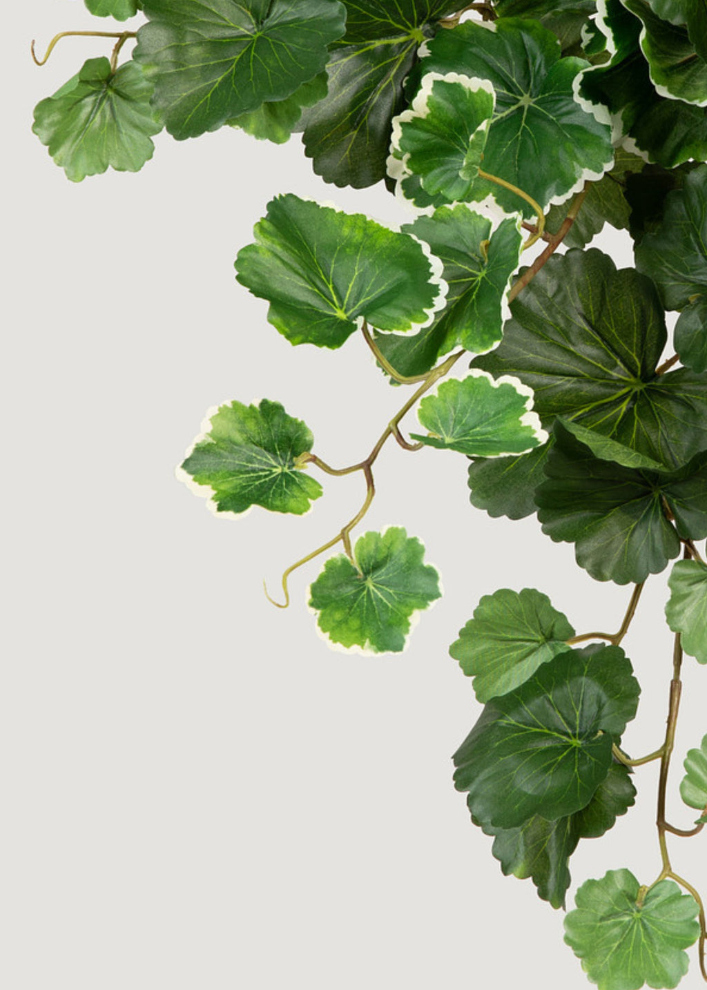 UV Resistant Fake Outdoor Hanging Geranium Plant - 21"