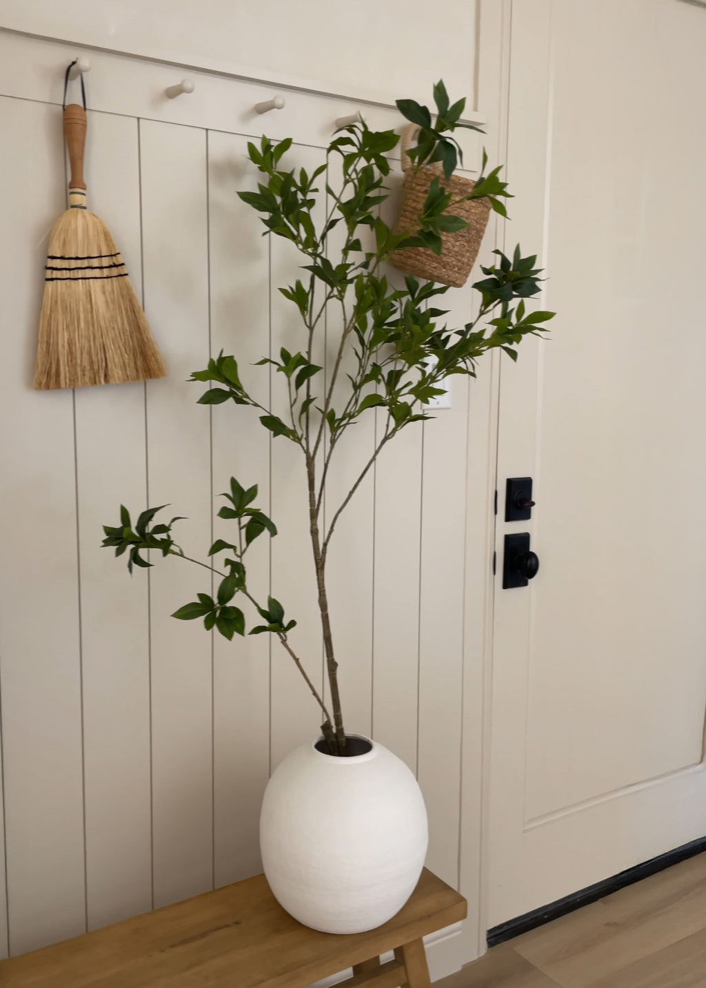 Deluxe Tall Japonica Fake Leaf Branch - 59"