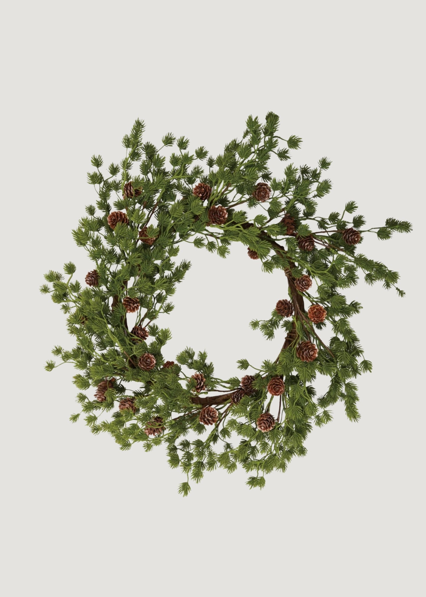 Artificial Fir Foliage and Pine Cone Holiday Wreath - 22"