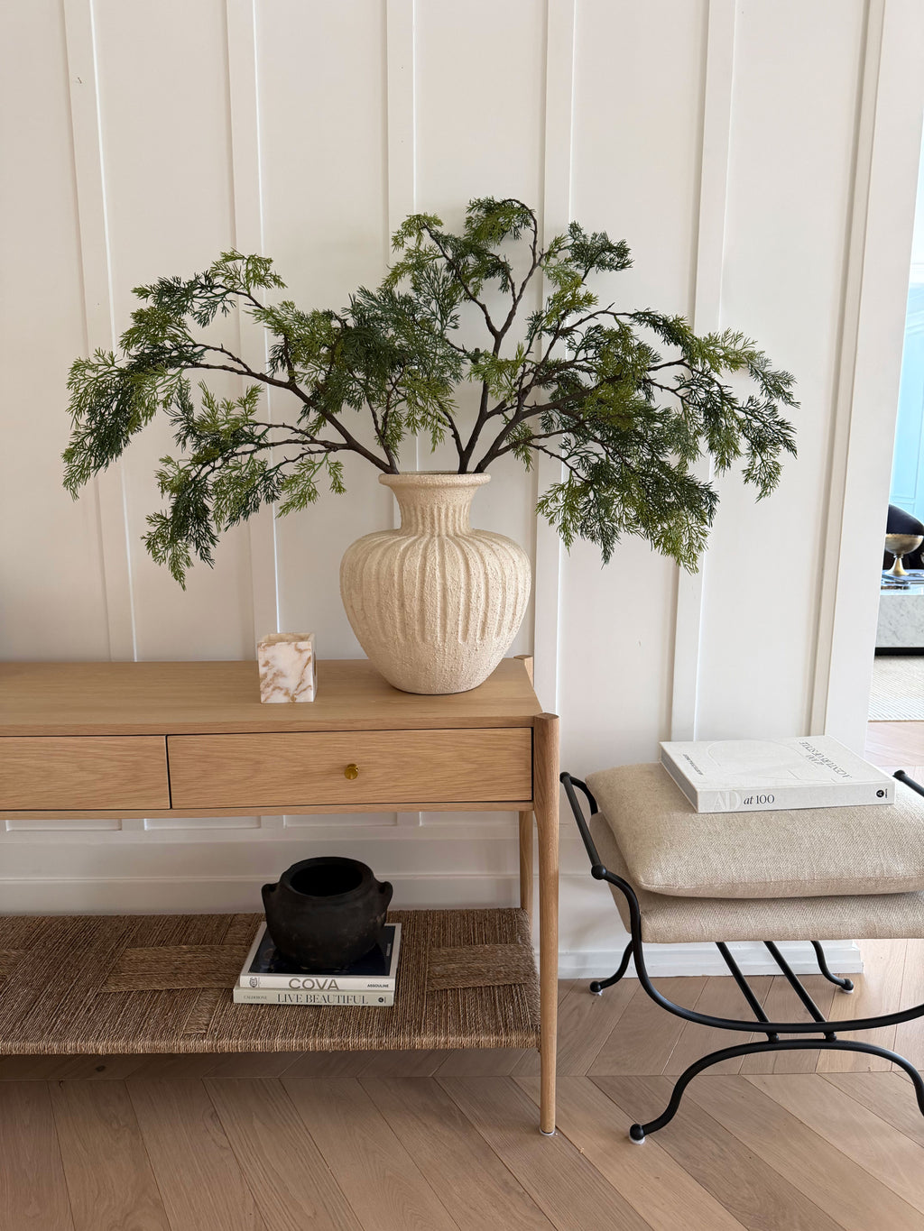 Deluxe Tall Artificial Cedar Branch - 43"