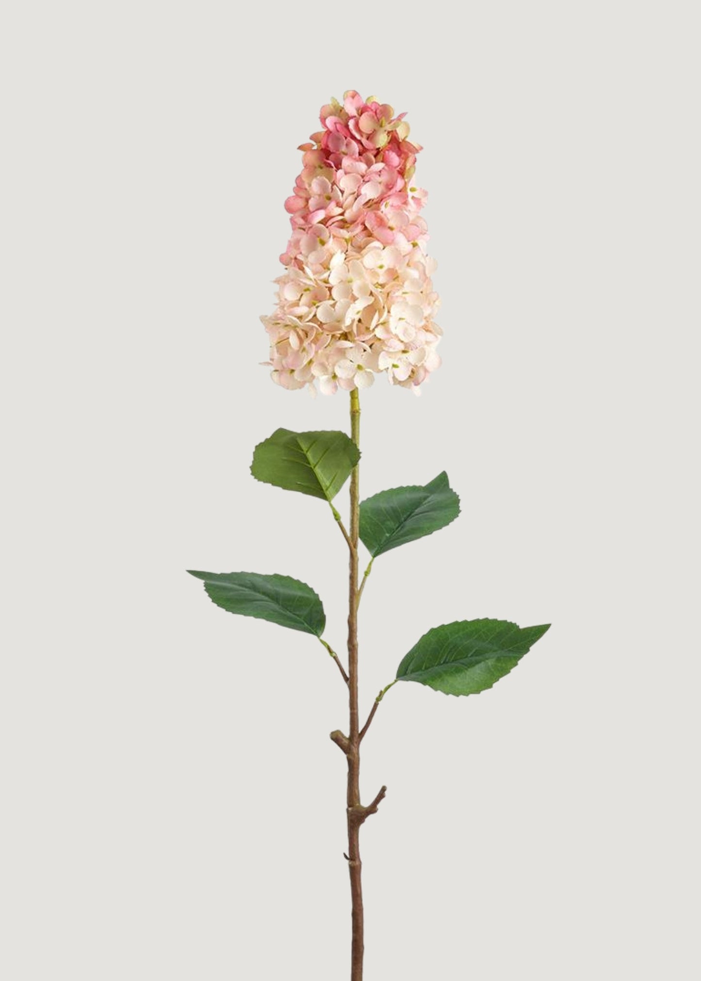 Peach Pink Artificial Cone Hydrangea Flower - 28"