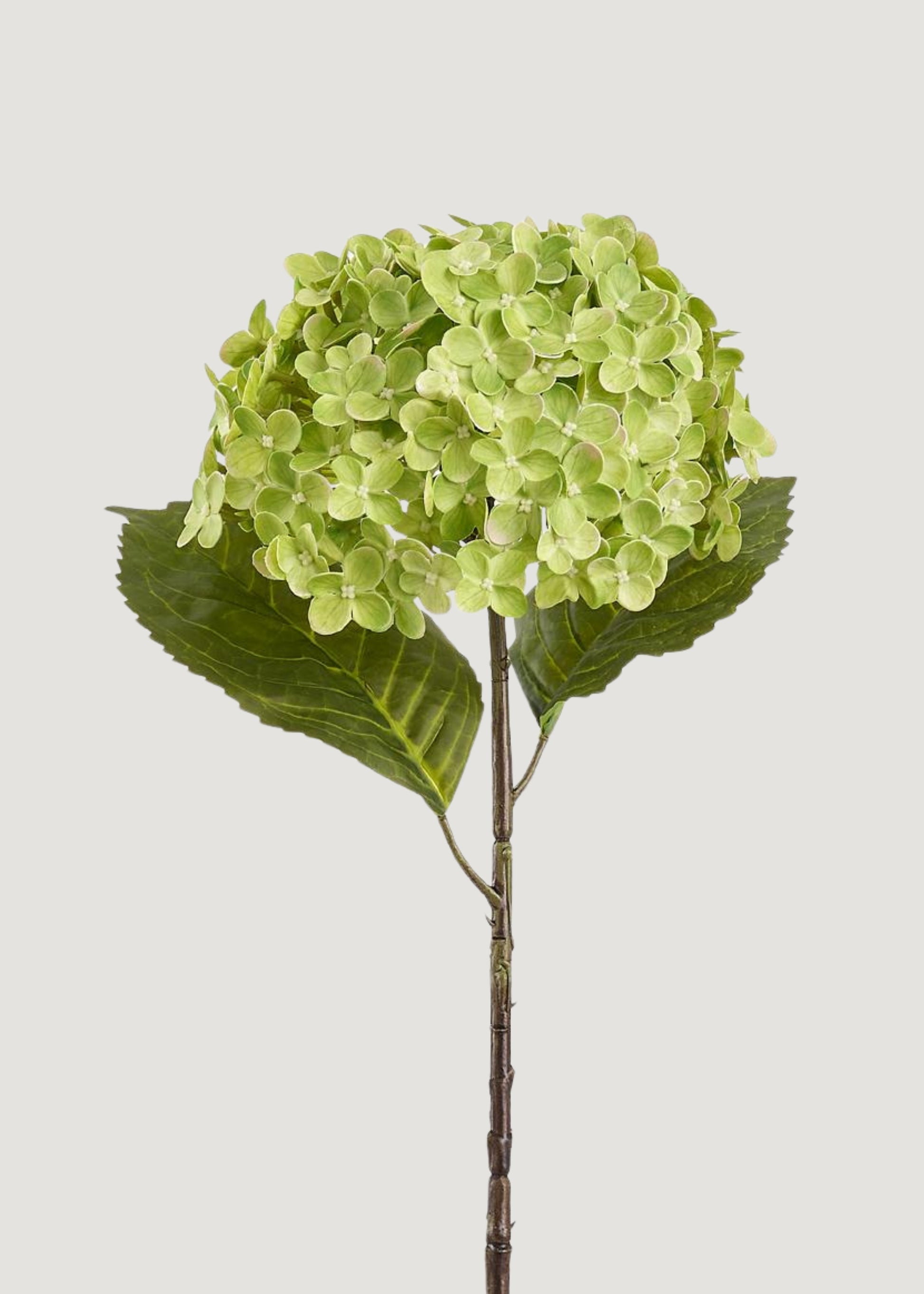 Artificial Hydrangea Flower in Green - 24.5"