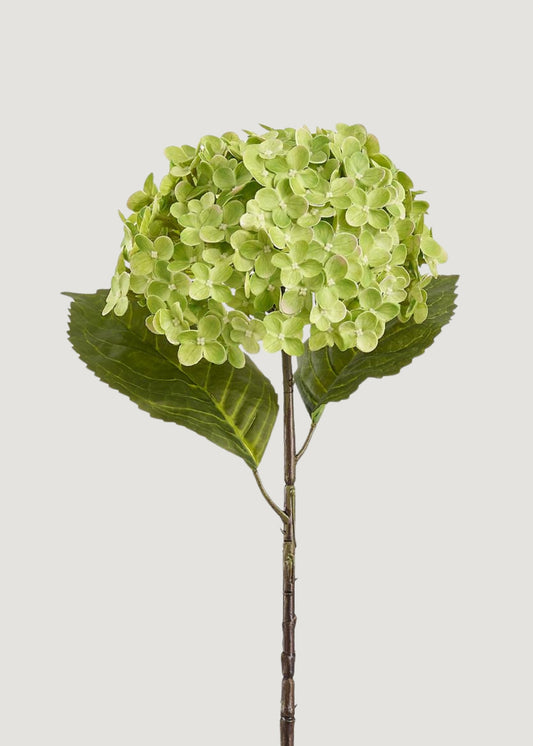Artificial Hydrangea Flower in Green - 24.5"