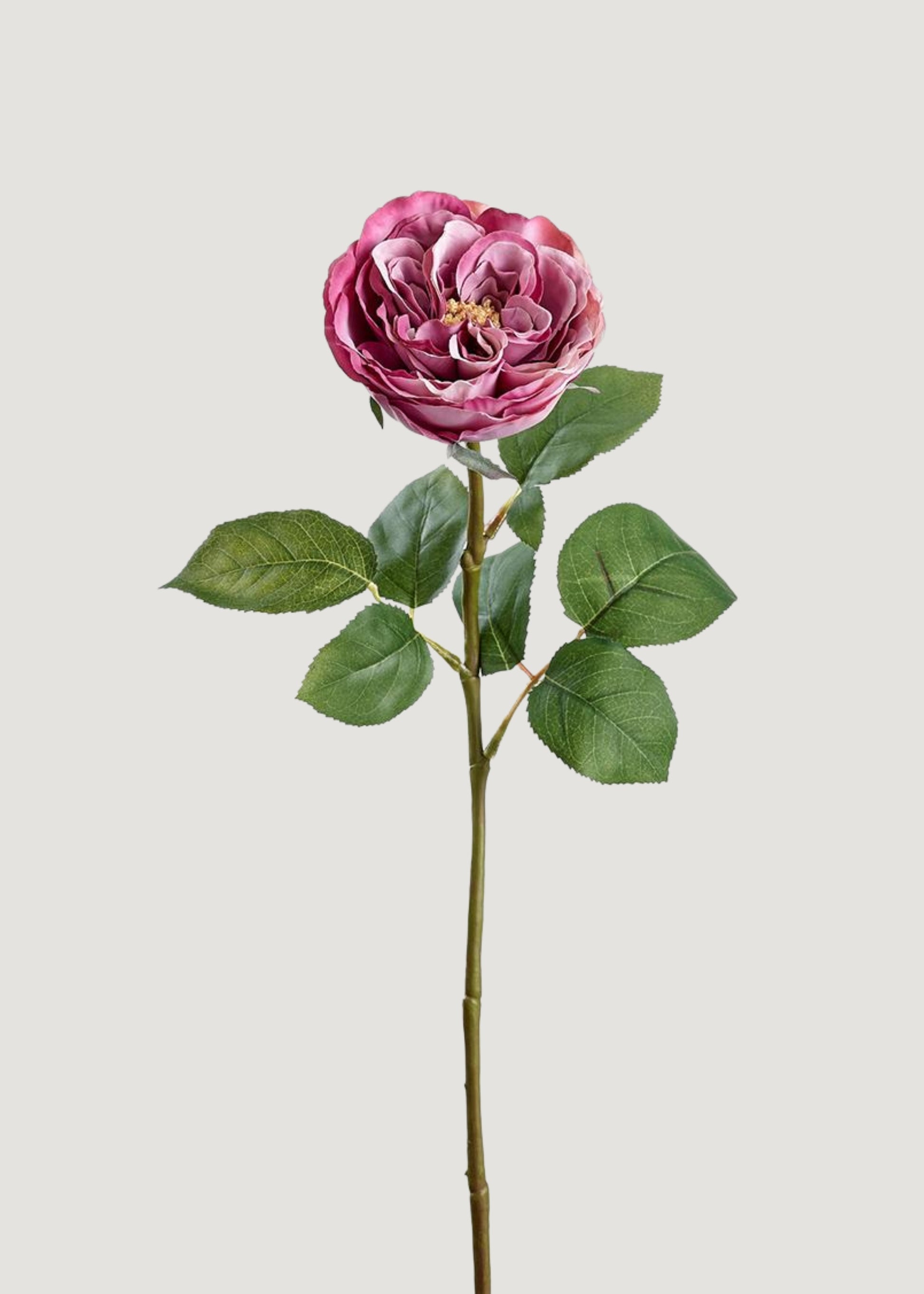 Fake Flower Rose in Pink Fuchsia  - 26"
