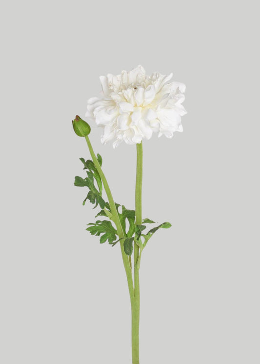 Ranunculus Fake Flower in White - 19"