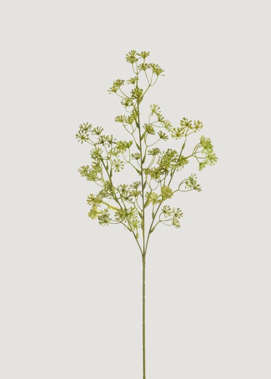 Green Fake Sedum Succulent Cluster Branch - 26"