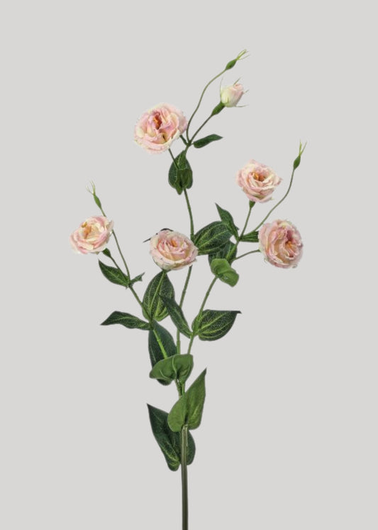 Tall Lisianthus Artificial Flower Spray in Blush Pink - 36"