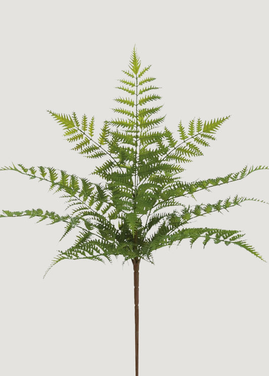 UV Treated Indoor/Outdoor Fake Fern Bush - 21"