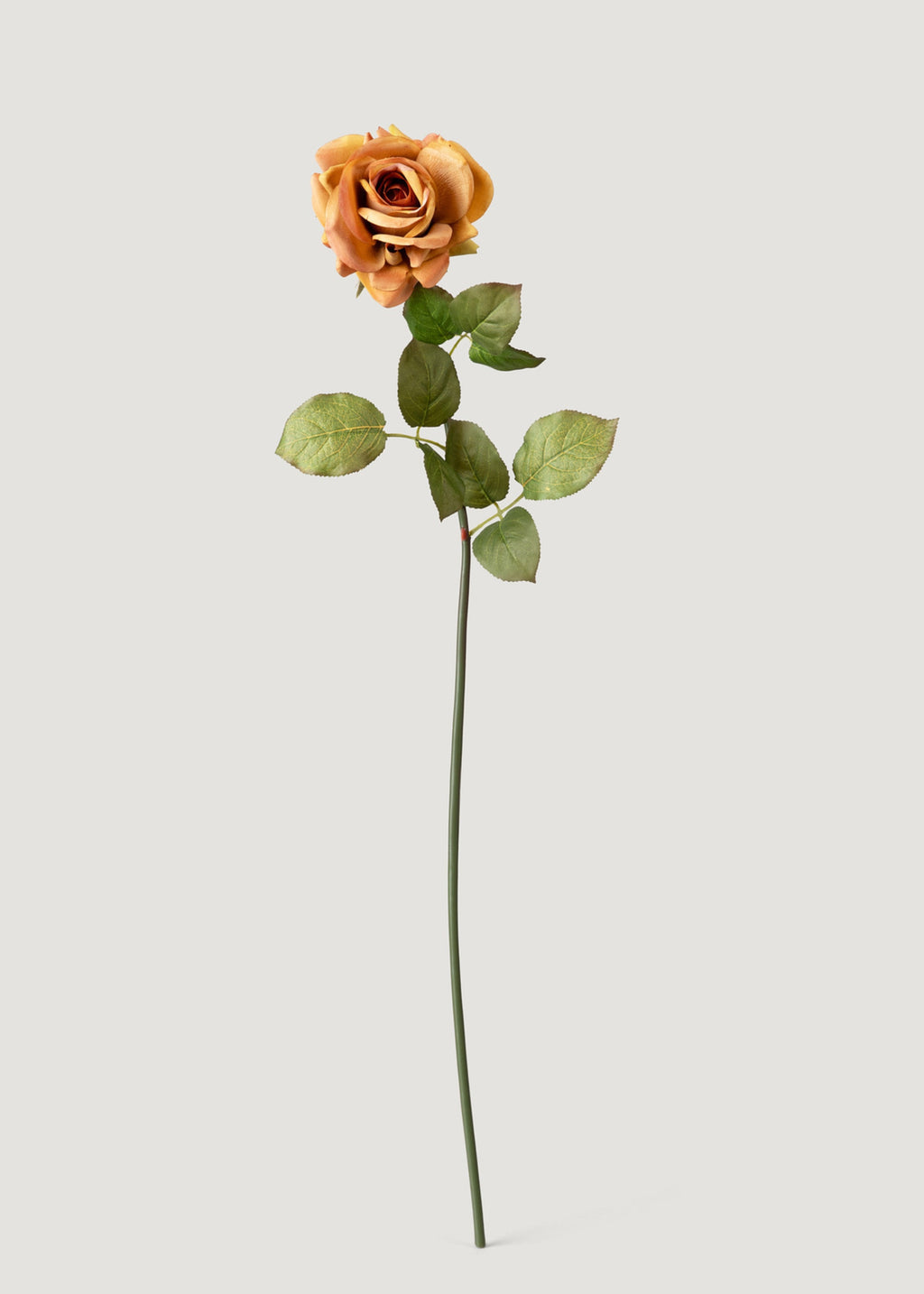 Deluxe Real Touch Rose in Autumn Orange - 29"
