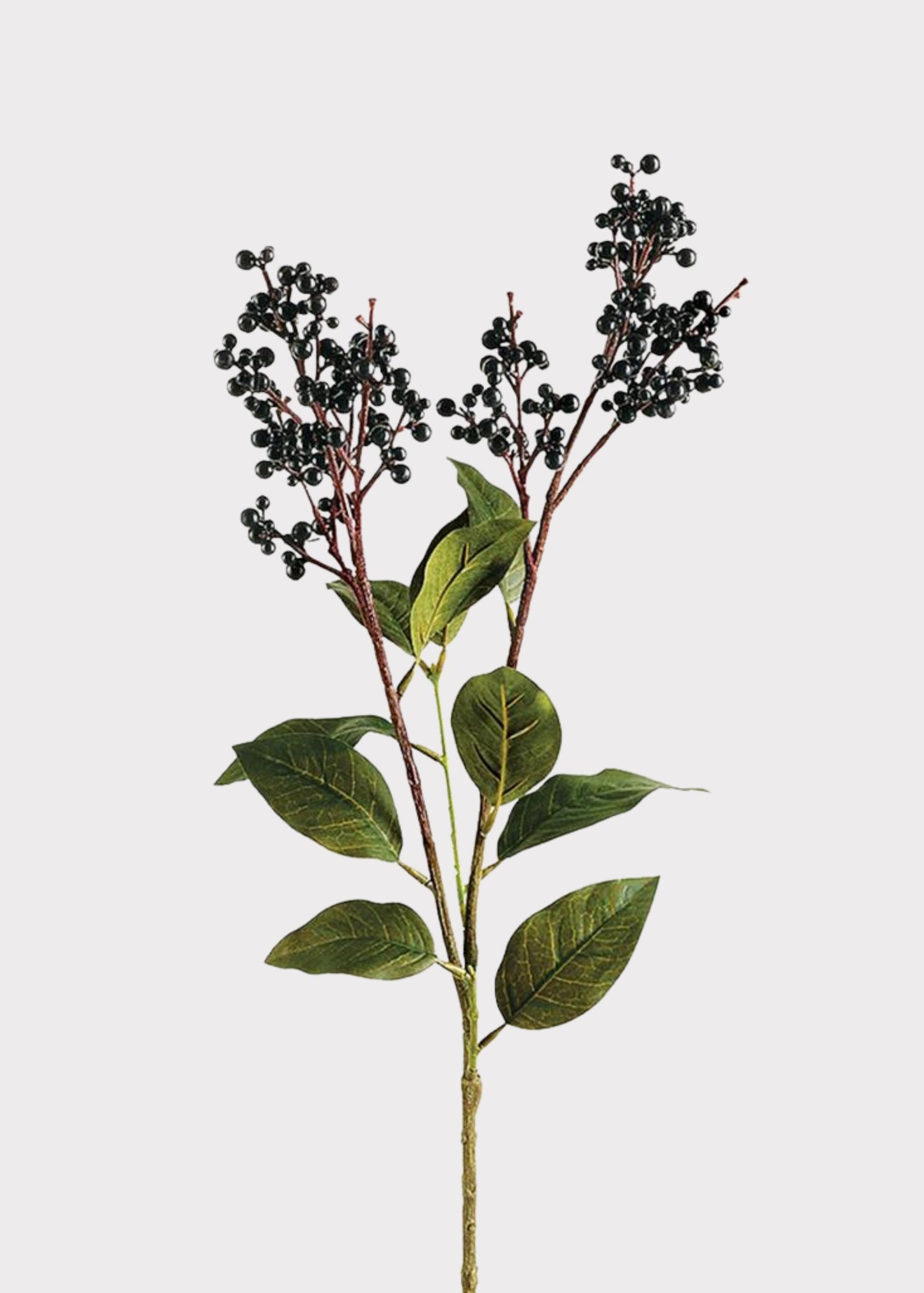 Fake Berries Lacoste Berry Branch in Black - 25.25"