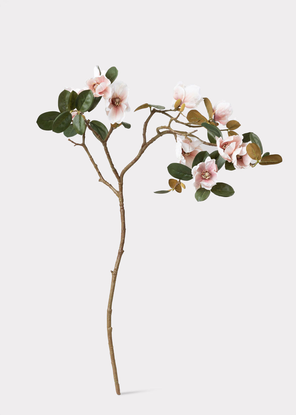 Artificial Magnolia Flower Branch in Blush - 40"