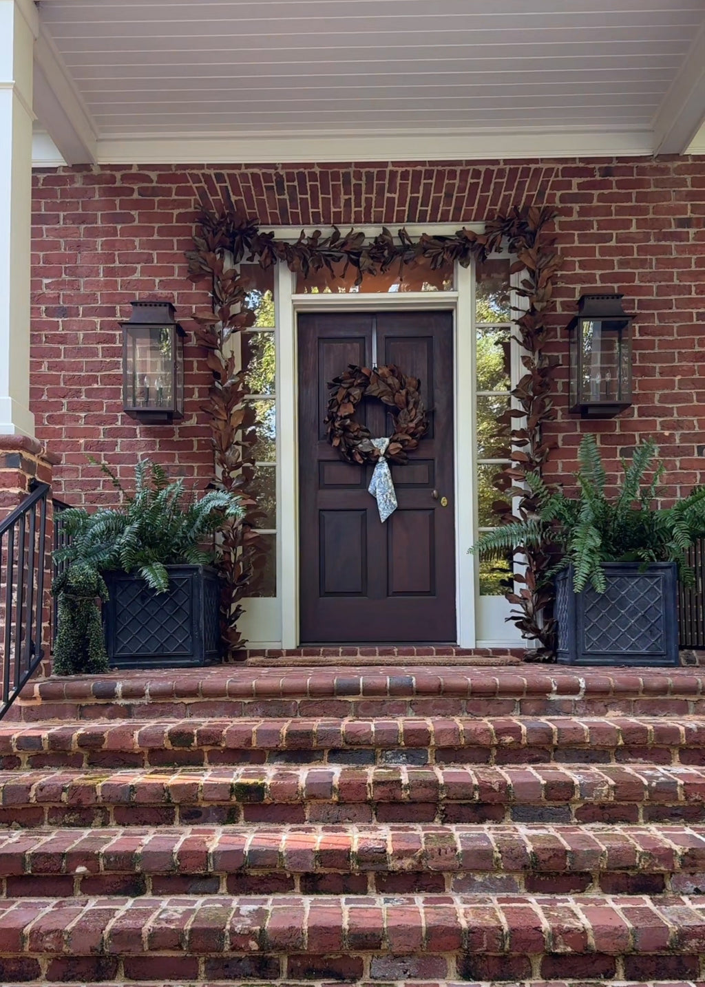 Premium Real Touch Artificial Magnolia Wreath - 26"